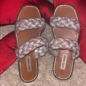 Steve Madden Crystal Braided Sandal